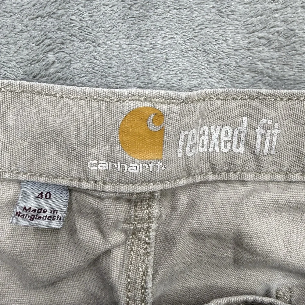 Carhartt Men Beige Cargo Shorts 102514 232 Size 40